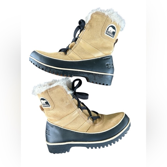 Sorel Boots TIVOLI II Women’s Size 7 Mid Calf Lace Up Fur Lined Winter Snow - Picture 5 of 10